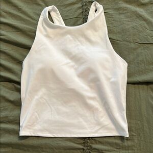 Jockey White Women's Studio Crop Top